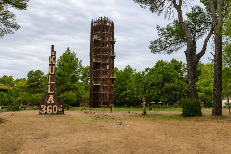 Kulla 360° observation tower in Divjakë–Karavasta National Park